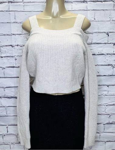 All Saints Dasha Crop Jumper Cold shoulder sweater size Small