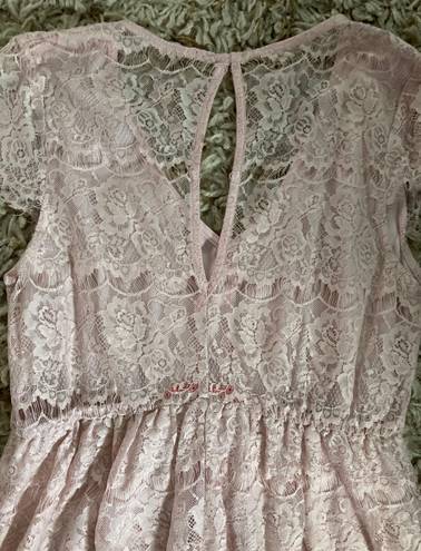 Chelsea and Violet  Light Pink Lace Dress