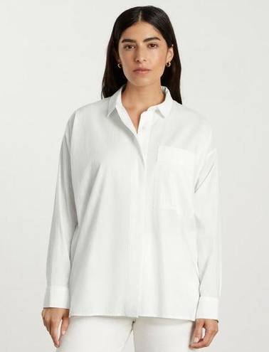 Everlane  The Oversized Silky Cotton Shirt