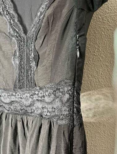 Tuckernuck  Hyacinth House Dress Lace Black Lydia Boho Maxi Dress Sz XXS