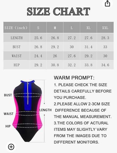 One Piece BIKINX Women  Bathing Suit Tummy Control Swimsuits High Neck Zip Front Monokini