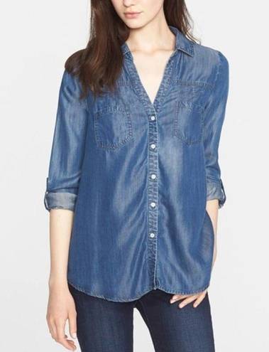 Joie SOFT  Chambray Button Down Shirt Size XS