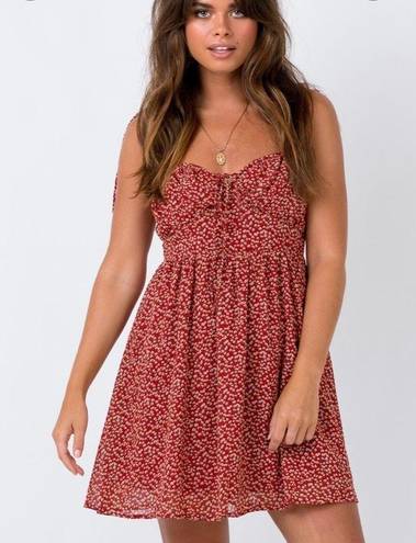 Princess Polly Luisa Red Floral Mini dress