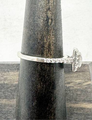 Diamond Halo Style Engagement Ring with Diamonds on shank .92cwt