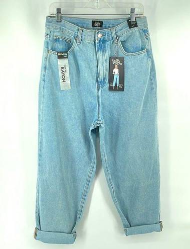 Simple Society  High waist rise balloon jean jeans roll cuff NEW NWT light 1 25