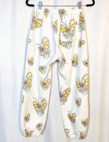 Supreme  Authentic Rare Gonz Butterfly Print Sweatpants Joggers Cotton High Rise