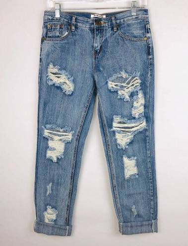 One Teaspoon  Destroyed Awesome Baggies Roll Jeans 24