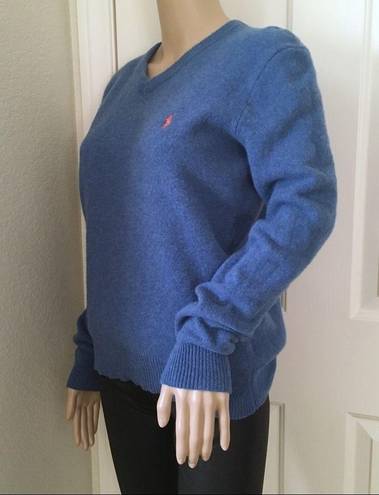 Polo  Ralph Lauren V Neck Pullover Wool Sweater