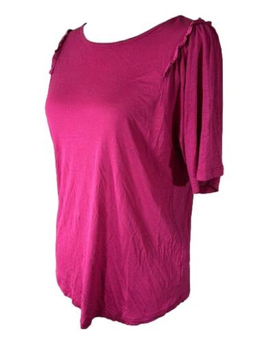 Massimo Dutti  short sleeve pink blouse