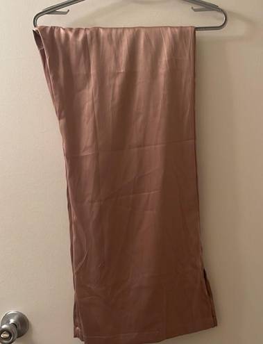 Jason Wu  Satin Silk Pajamas Rose Gold Beige Short Sleeve Pants NWT M Nordstrom