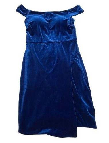 Midnight Doll Homecoming Dress  velvet blue juniors size 5