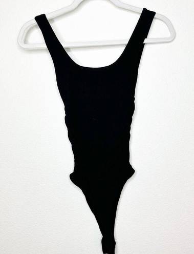 n:philanthropy  X REVOLVE NWT Black Ribbed Prince Tank Top Thong Bodysuit XS