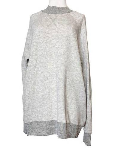 n:philanthropy  mock neck sweatshirt gray sz L