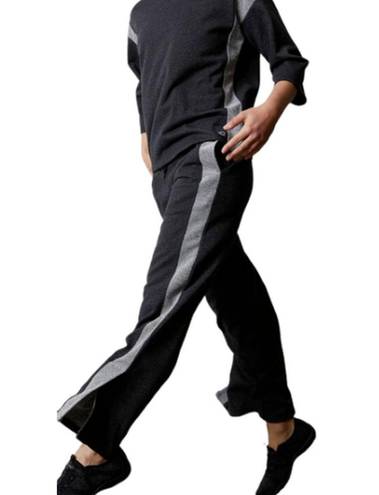 Natori Josie  Women's Chi French Yoga Gym Sweatpants Black Terry Pants Small