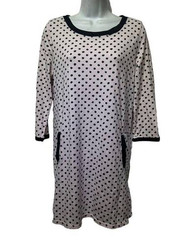 Kate Spade  New York Dream A Little Dream Long Sleeve pink polka dot Sleep Shirt