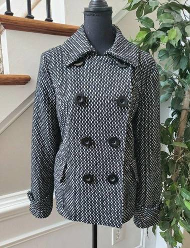 Charter Club  Black Collared Button Coat