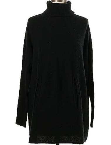 Garnet Hill  Black Lambs Wool Rabbithair Turtleneck Sweater