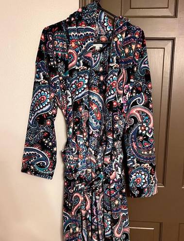 Vera Bradley Floral Fluffy Soft Fleece Robe