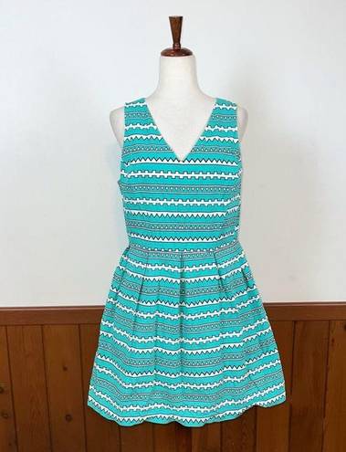 Cynthia Rowley Super Cute  Geometric Print Fit & Flare Dress!