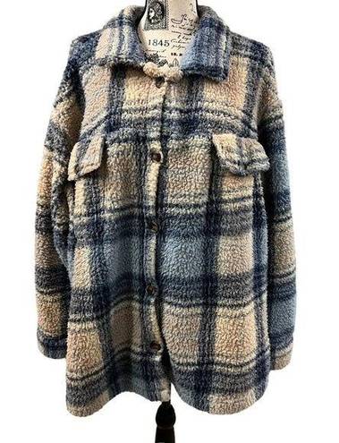 New York Laundry  Women 2XL Shacket plaid lightweight oversize layering lagenlook