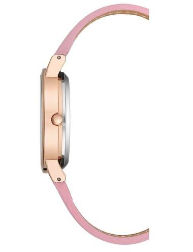 Juicy Couture NWT  Rose Gold & Pink Leather Band Rhinestone Watch