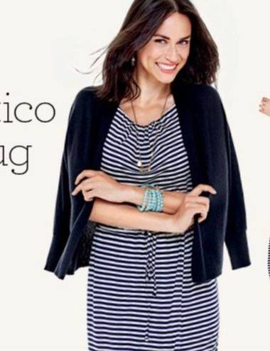 CAbi  Portico Shrug Open Navy Sweater 5013