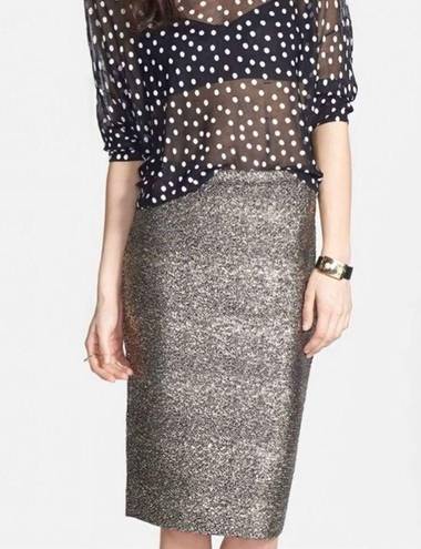 June and Hudson 🆕 NWT  High Waisted Pencil Skirt Sparkle Shiny Shimmer Party Large