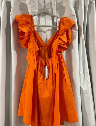 Day & Moon Mini Summer Dress Orange