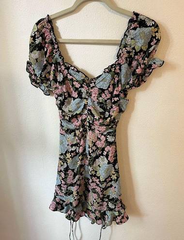 Sky to Moon  Floral Mini Dress Size Small