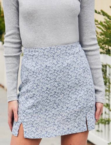 Brandy Melville Floral Cara Mini Skirt