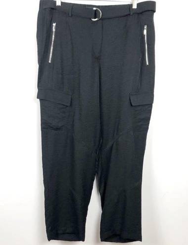 DKNY  Belted Black 90's Cargo Pant Retro Size 14