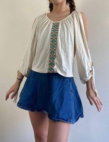 Poof Cream Colored Boho Top