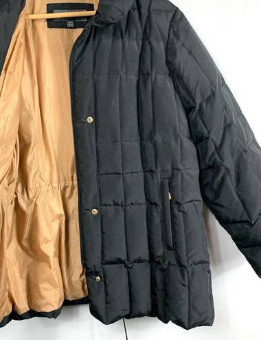 Liz Claiborne  Black Puffer Adjustable Waist Jacket