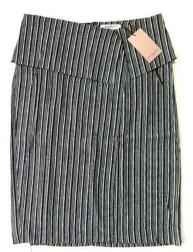 MM.LaFleur NWT  Montgomery in Navy Ivory Thick Stripe Pencil Skirt 12