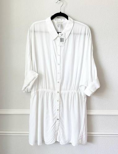 l*space NWT L* Pacifica Tunic Cover-Up in White sz M/L