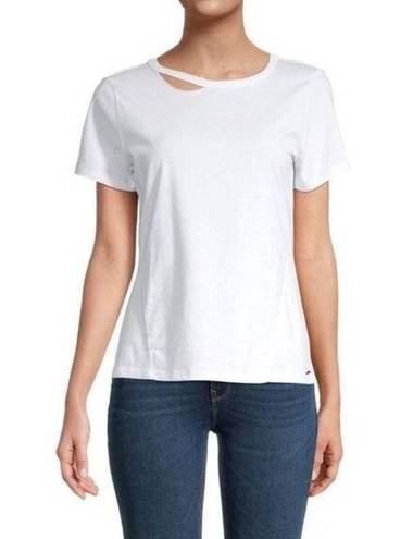 n:philanthropy  Cypress Slit Tee Top in White XSmall New Womens Tshirt