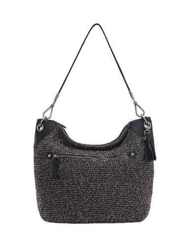 The Sak new  ᯾ Indio Small Crochet Tote Handbag Bag ᯾ Urban Static Charcoal Knit