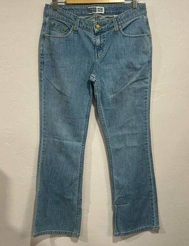 Levi Strauss & CO. Signature By Womens Boot Cut Jeans Blue Low Rise Denim size 6