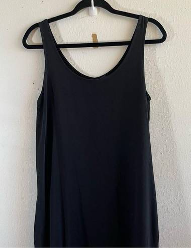 Max Mara ‘S  Dress Black Scoop Neck Sleeveless Maxi Slip Dress Sz S EUC LBD