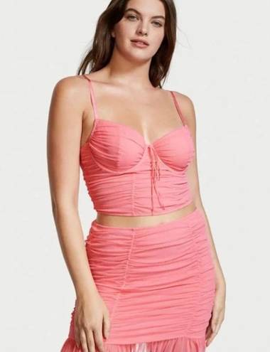 Victoria's Secret Pink Ruched Mini Skirt- Victoria’s secret 