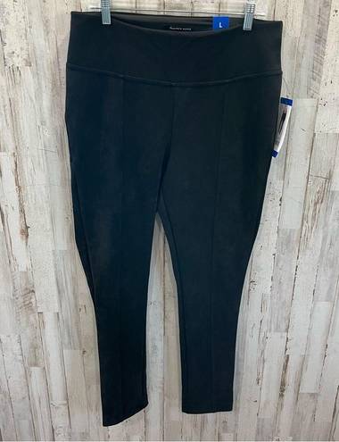 Andrew Marc NWT  Faux Suede Legging Pant Black Preppy Work Office Street Casual