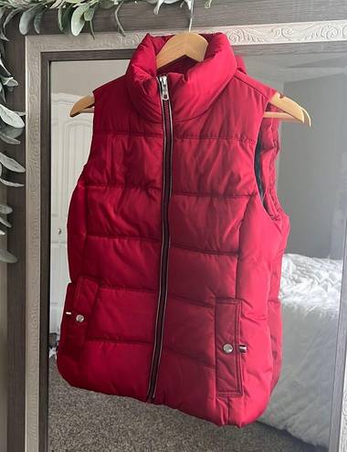 Tommy Hilfiger Red Puffer Vest