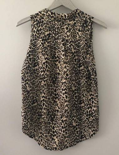 Vintage Havana  Leopard Print V Neck Tank Top