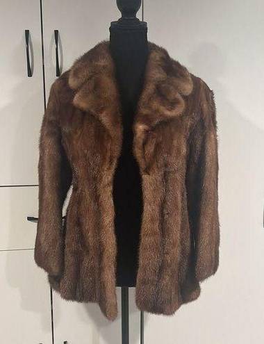 Real mink fur jacket . Size XS