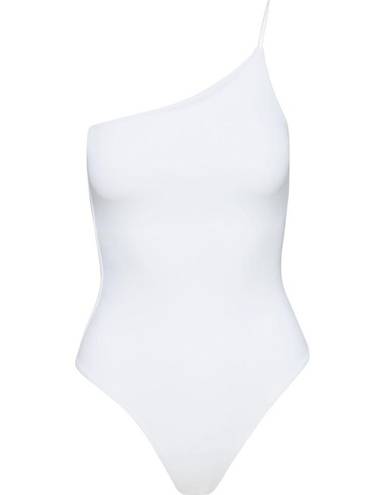 Babaton Aritzia  Women’s Size XS White Contour One-Shoulder Cami Bodysuit