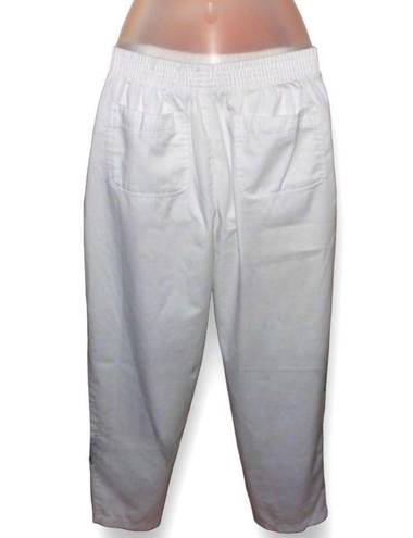 Basic Editions  White scrub pants size M