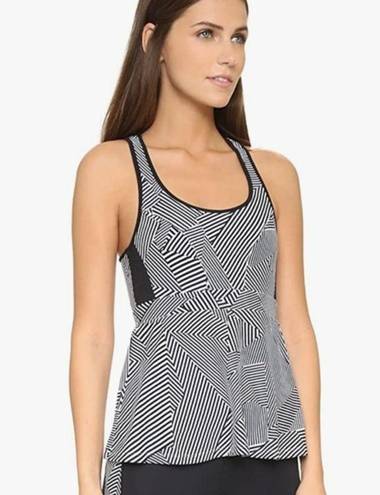 Rebecca Minkoff  VITA BLACK WHITE FITNESS TOP S