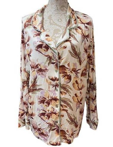 Felina  PJ Top Watercolor Floral viscose Size XL