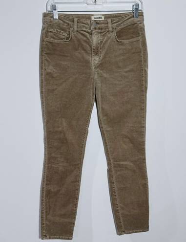 L'AGENCE Margot High Rise Skinny Velvet In Dusk Size 27