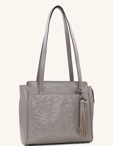 Patricia Nash  Rosedale Tote Vintage Vegetable Tanned Cavo Tooled New With Bag